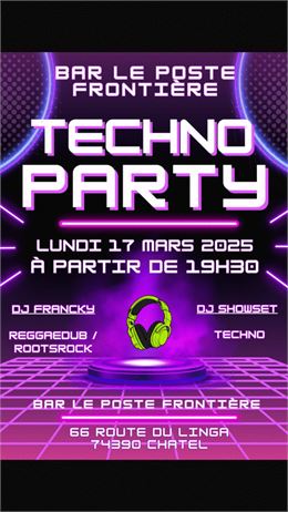 Techno Party au Poste Frontière - Poste Frontière