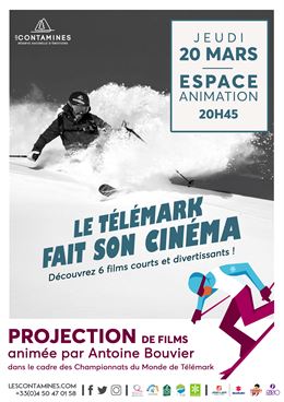 Soirée projection de films de télémark avec Antoine Bouvier_Les Contamines-Montjoie