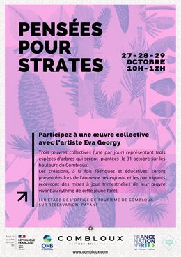 Pensées pour strates - œuvre collective avec Eva Georgy_Combloux