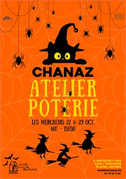Citrouilles et sorcières en argile - Musée de Chanaz