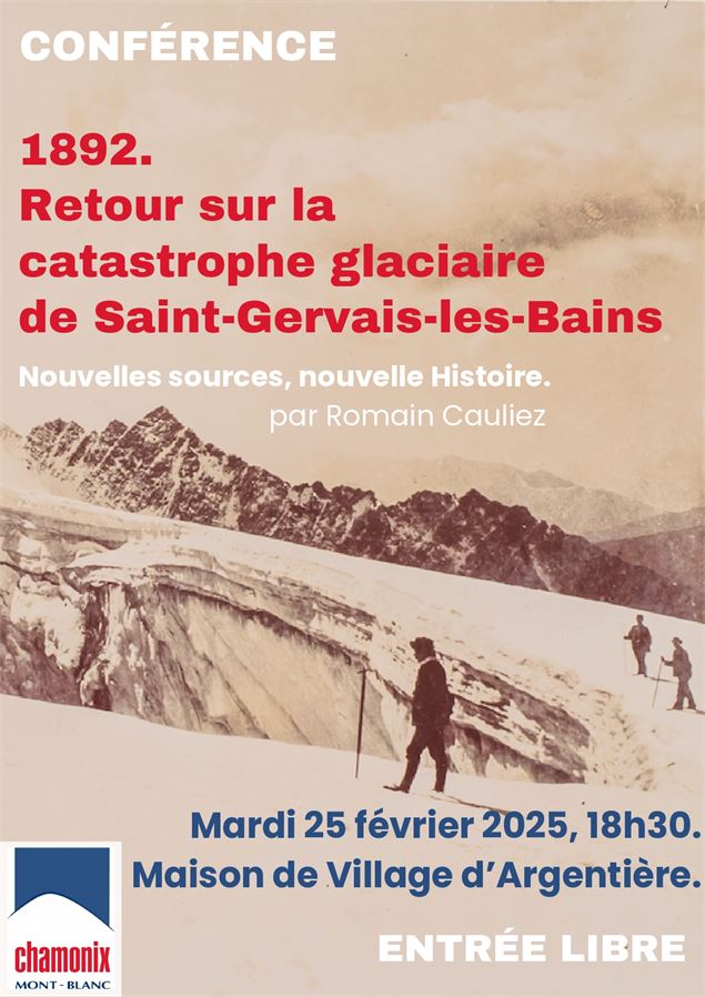 Conférence : Retour sur la catastrophe glaciaire de Saint-Gervais-les-Bains par Romain Cauliez_Argen