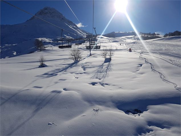 Sur les pistes d'Albiez - OTI Montagnicimes