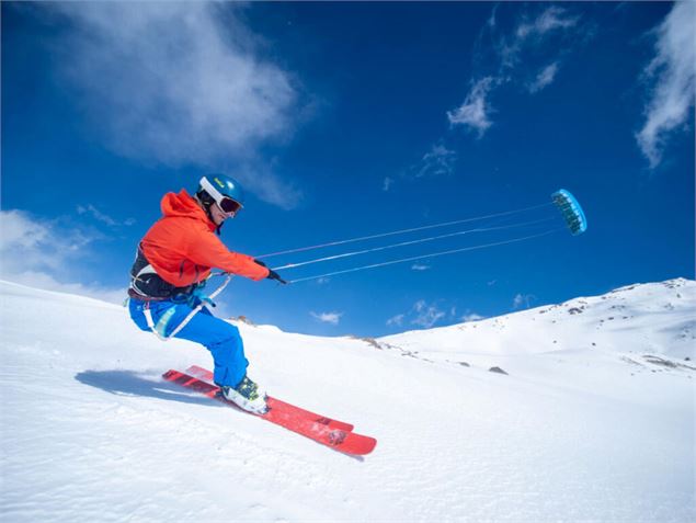 Pratiquant de snowkite - KAF