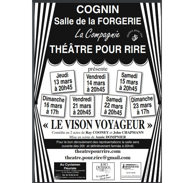 Comédie burlesque : Le vison voyageur - Compagnie théâtre pour rire