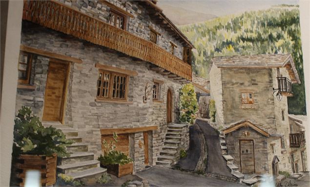 Une vielle maison de Lanslebourg - Colette Delcroix