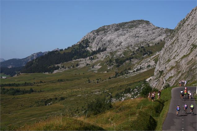 Grimpée cycliste Le Bouquetin au Grand-Bornand - © E.Lantelme - OT Le Grand-Bornand