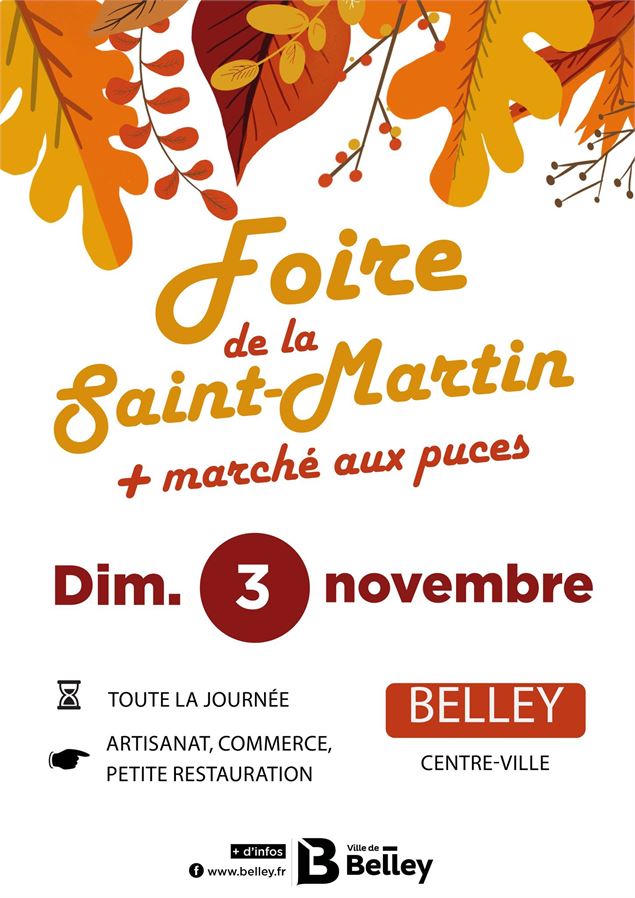 Foire Saint-Martin et Marché au Puces - Ville de Belley