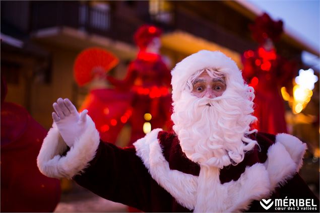 Le père Noel à Méribel