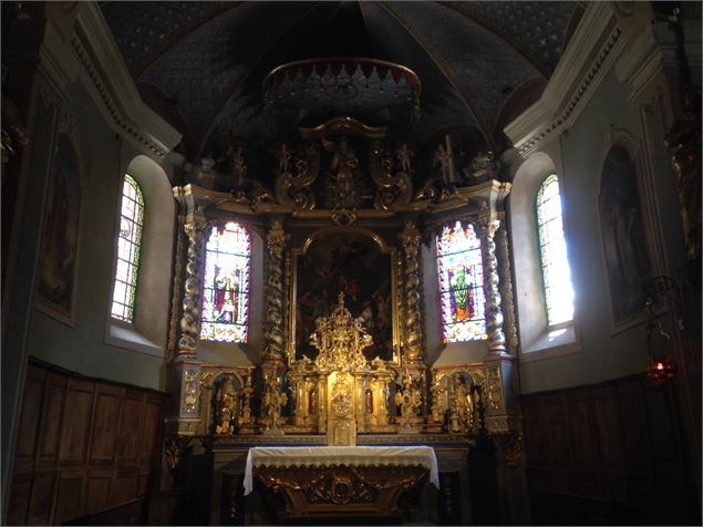 Hauteluce, église baroque renovée