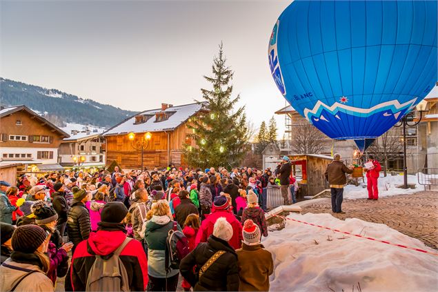 Pot d'accueil de Praz sur Arly - Image libre de droits