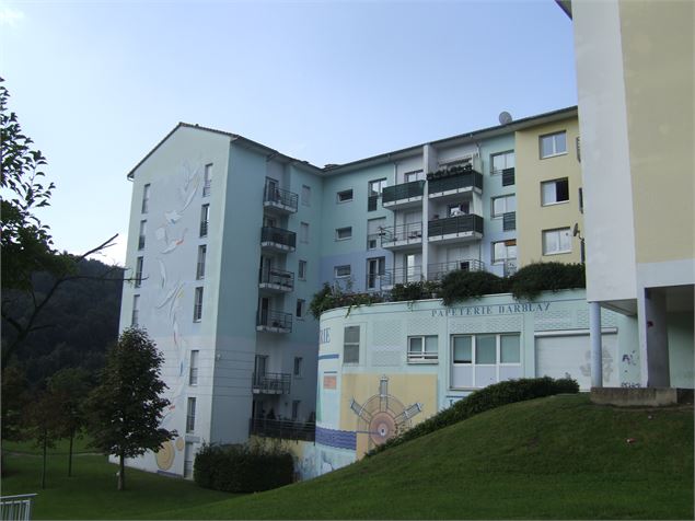 Fresque papeterie - Mairie de Bellegarde