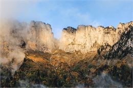 Vue sur les falaises du Parmelan - Office de Tourisme Thônes Coeur des Vallées