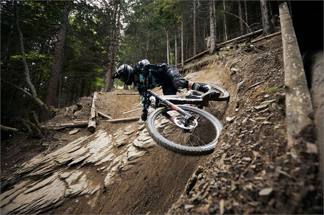 Piste DH n°1 - noire - Coupe du Monde - Maxime Rambaud