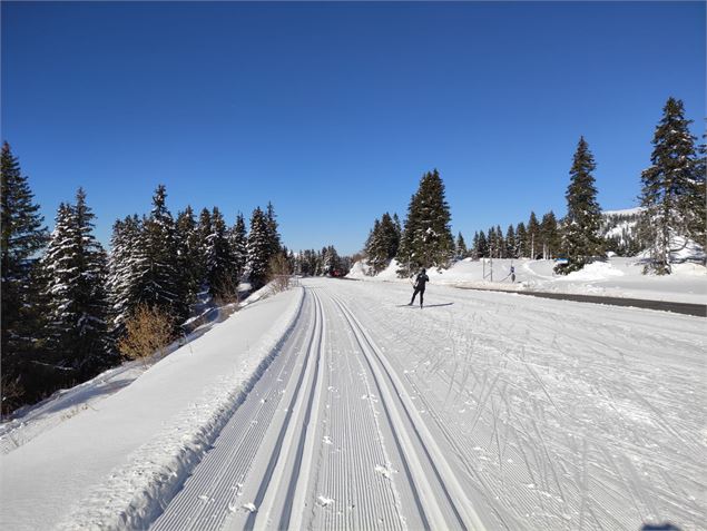 La piste verte passant à proximité de la route menant à Flaine - Inconnu