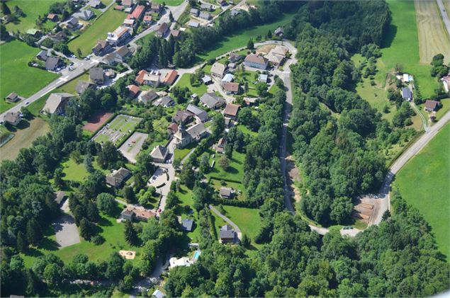 Centre village vue du ciel