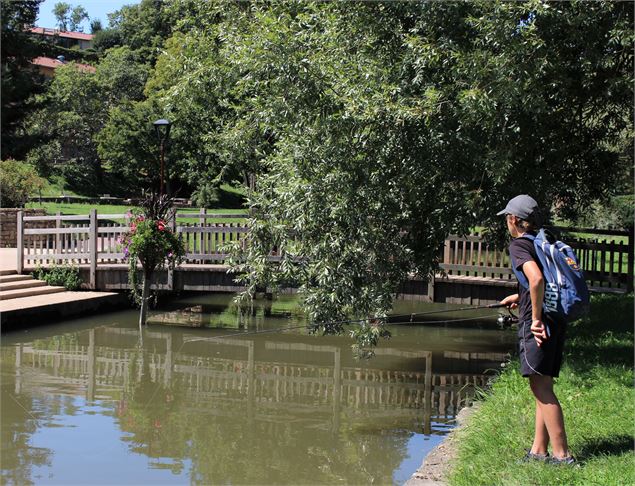 Pêcheur dans la Chalaronne - Clark Young