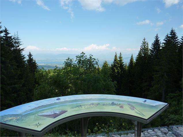 Le Belvédère et table d'orientation du Pailly - OTPGF