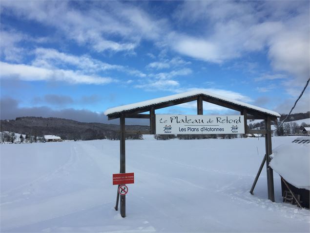 Départ des pistes des Plans d'Hotonnes - © N.MULLER