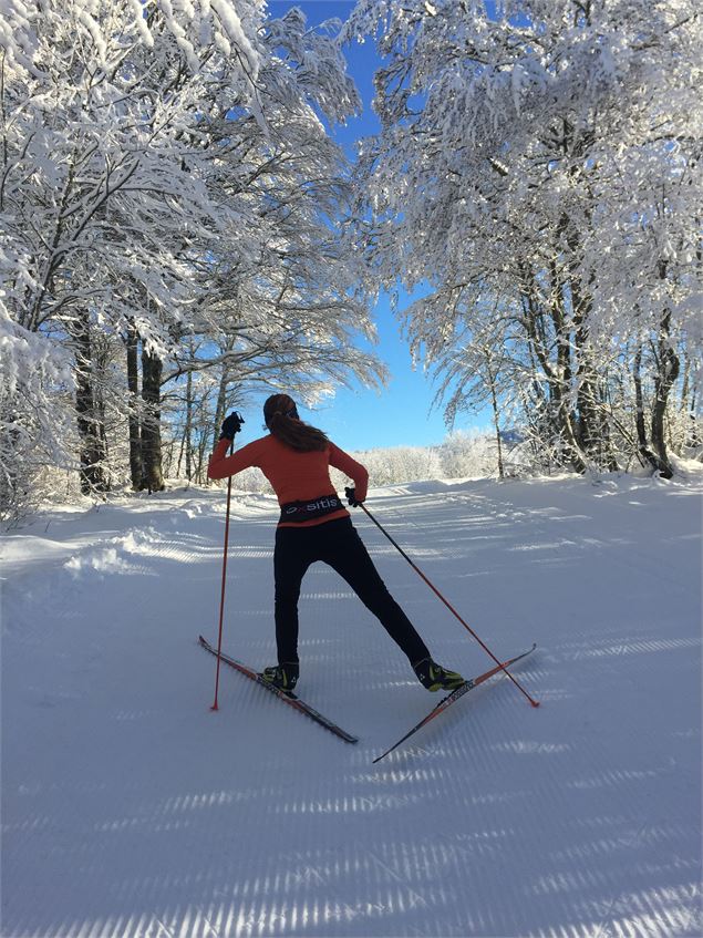 Montée de la Tour en ski de fond depuis les Plans d'Hotonnes - © M.Ballet