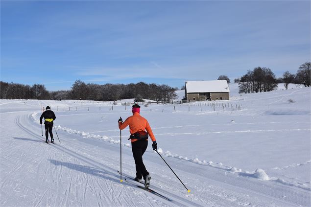 Ski de fond sur le Plateau de Retord - © M.Ballet