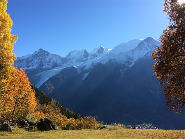 vue massif du mont-blanc depuis plan la cry