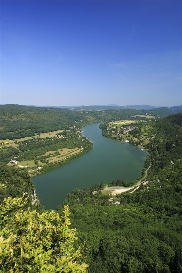 La vallée de l'Ain depuis les roches - JF Basset