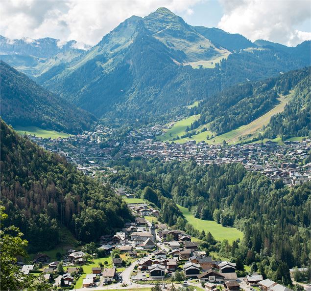 Vue depuis les Guéritolles : Montriond, Morzine et la Pointe de Nyon - Yvan Tisseyre / OT Vallée d'A