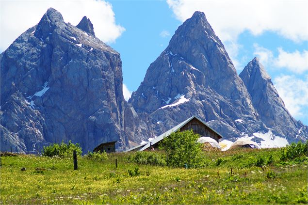 Vue sur les Aiguilles d'Arves - G.Cosnefroy