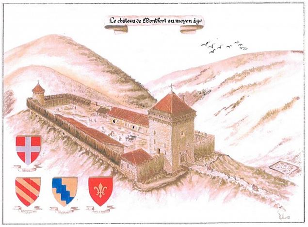 Montfort - dessin de Robert Charnet - s calland