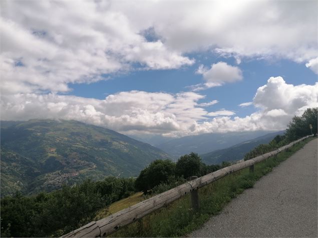 Vue depuis Montalbert - La Plagne Vallée