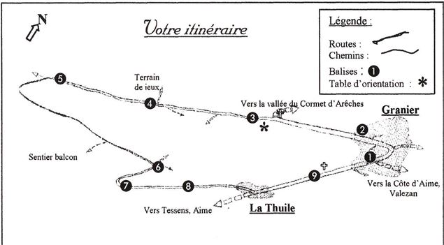 Sentiers des Charmilles Vallée de la Plagne - SI Granier