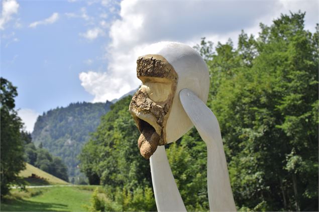 Sculpture au hameau le Châtelet - Ot St Colomban des Villards