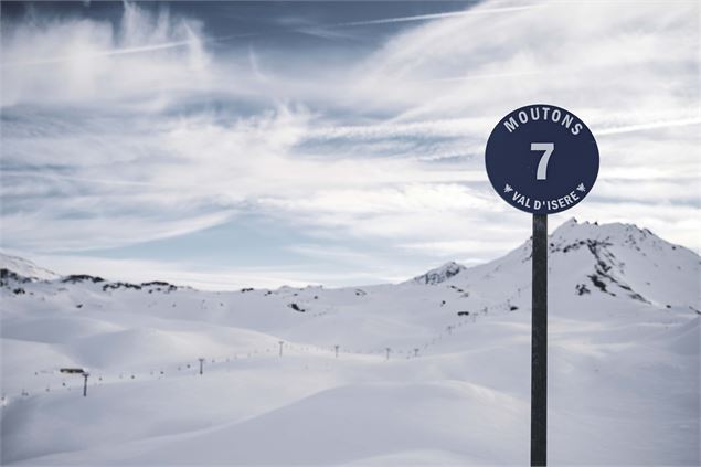 Piste bleue Mouton - Val d'Isère Téléphériques / Maxime Bouclier