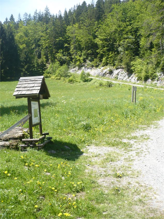 Départ depuis La Croix Verte à La Frasse