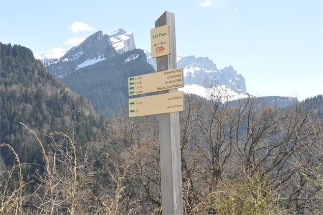 Départ du sentier - OT Les Carroz