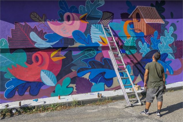 Fresque oiseaux Abys2Fly - Cœur de Tarentaise Tourisme