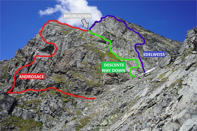 Plan via ferrata Gentianes - Téléverbier