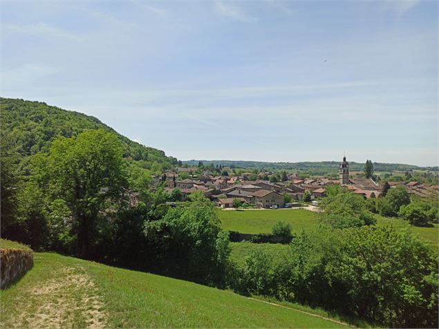 Vue sur le village depuis les prés - Marilou Perino