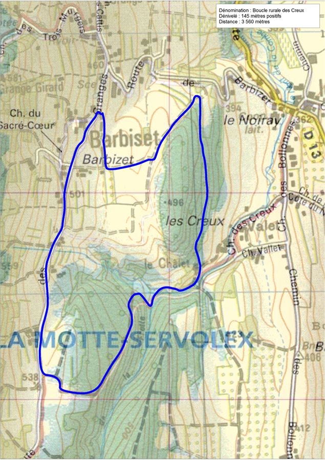 Circuit boucle de Barbizet - Ville de La Motte-Servolex