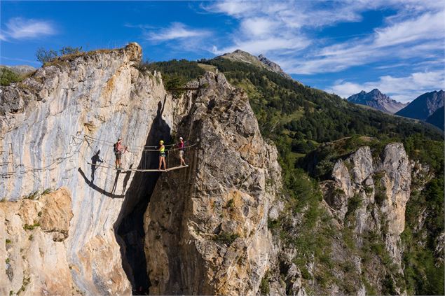 Via ferrata rocher saint pierre à Valloire - Alban Pernet / Valloire Tourisme