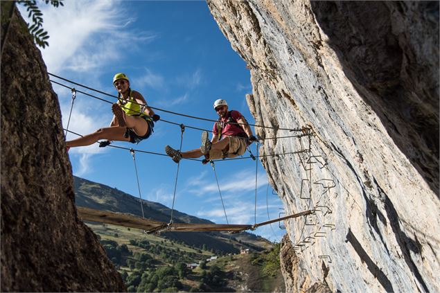 Via ferrata rocher saint pierre à Valloire - Alban Pernet / Valloire Tourisme