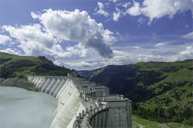 Vue de la vallée d'Hauteluc depuis le barrage - J. Dorol