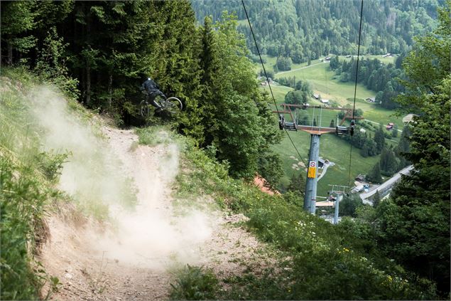 Piste DH n°1 - noire - Coupe du Monde - Maxime Rambaud