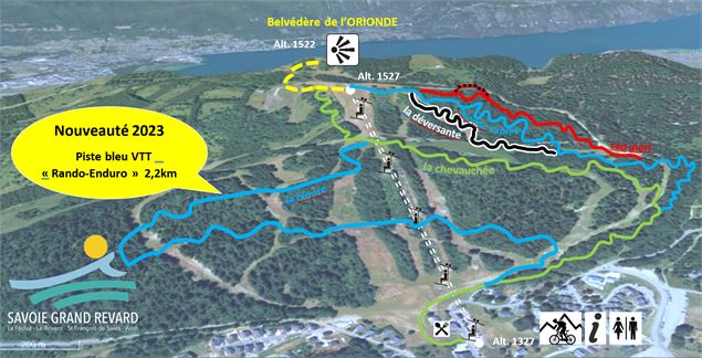 Carte VTT descente La Féclaz - Timothée Nalet