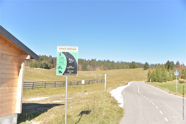 pistes de ski roue - école de VTT La Féclaz - Massif des Bauges