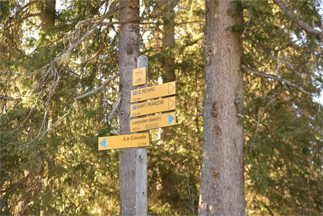 détour possible vers Larcoutier - école de VTT La Féclaz - Massif des Bauges