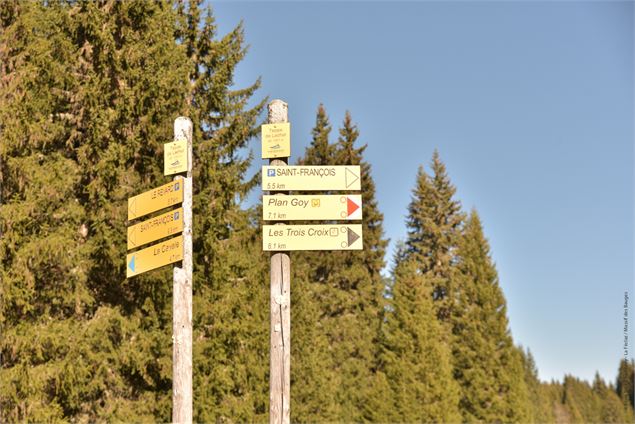 direction les trois croix - école de VTT La Féclaz - Massif des Bauges