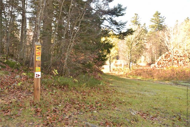 dernière intersection - école de VTT La Féclaz - Massif des Bauges