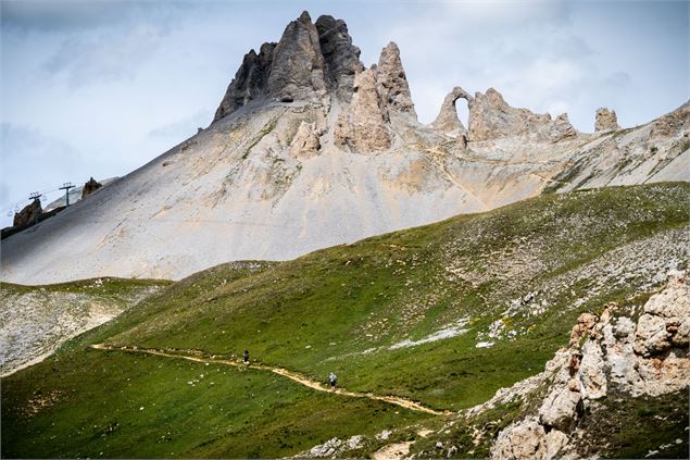 La redescente depuis l'Aiguille Percée - Christophe Angot