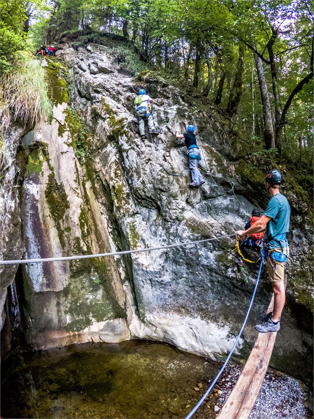 Via ferrata Cascade des Nants - OT Alpes du Léman - Prépare ta valise